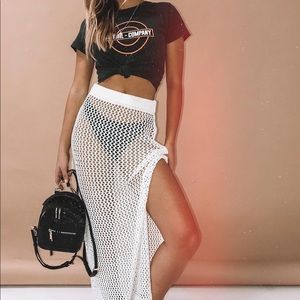Princess Polly Net Slit Maxi Skirt XS/S